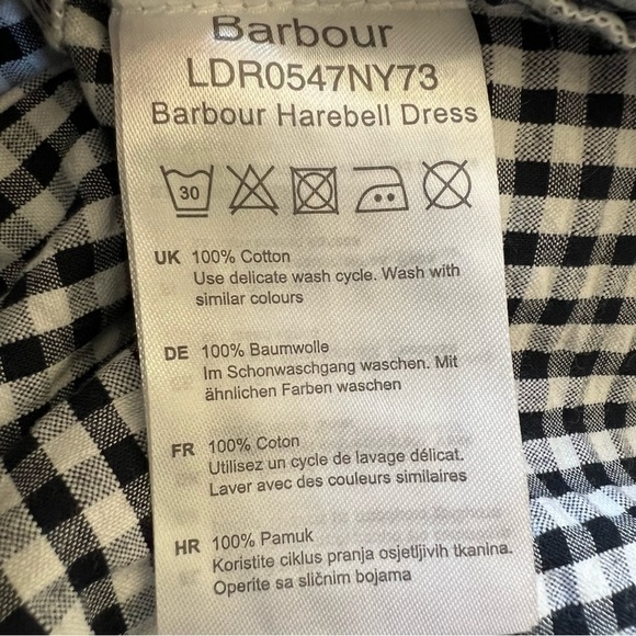 Barbour Harebell Dress Check Gingham Calf Midi 13738 - Picture 13 of 13